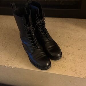 Vero Cuoio Dark Leather Moto Boots